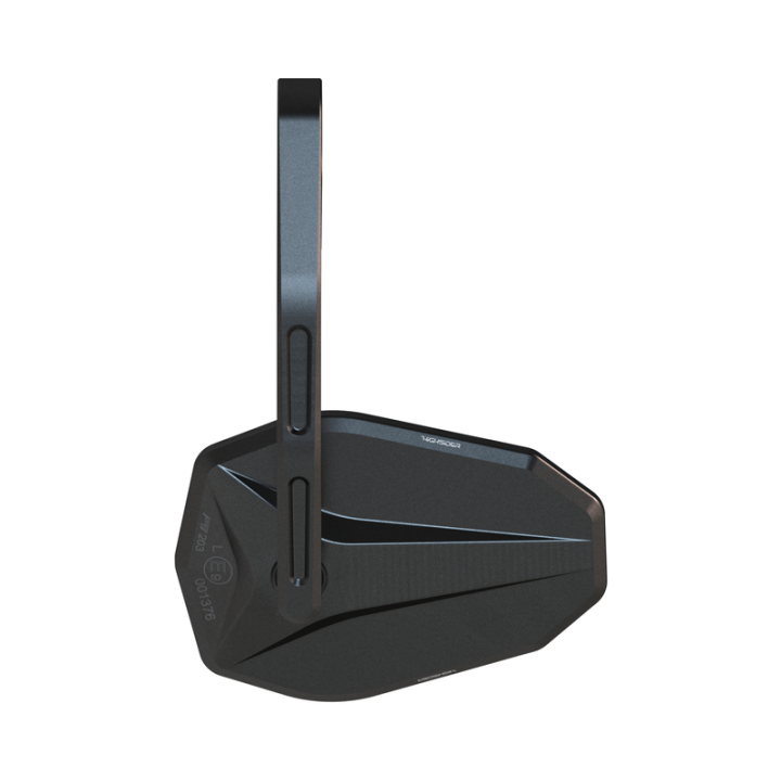 Rétroviseur d'embout de guidon HIGHSIDER pro Victory-Blast long – noir mat – à l'unité