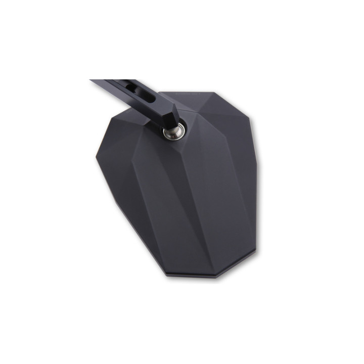 Rétroviseur de guidon HIGHSIDER pro Stealth-X1 – noir – la paire
