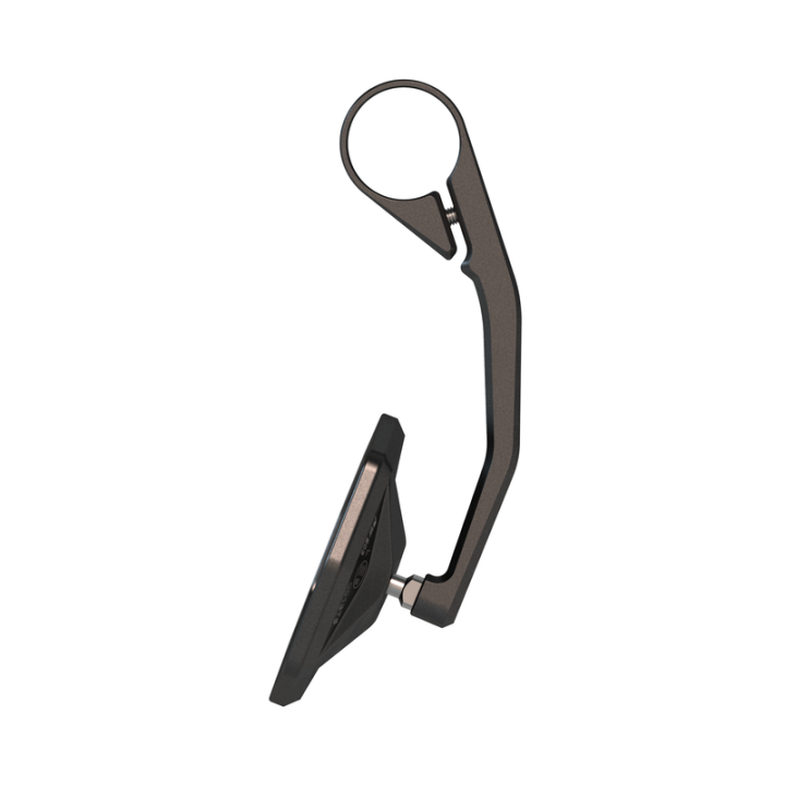 Rétroviseur d'embout de guidon HIGHSIDER pro Victory-Blast long – noir mat – à l'unité