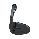 Rétroviseur d'embout de guidon HIGHSIDER pro Victory-Blast long – noir mat – à l'unité