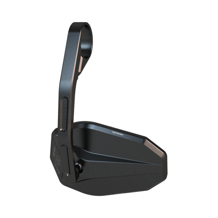 Rétroviseur d'embout de guidon HIGHSIDER pro Victory-Blast long – noir mat – à l'unité