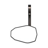 Rétroviseur d'embout de guidon HIGHSIDER pro Victory-Blast long – noir mat – à l'unité