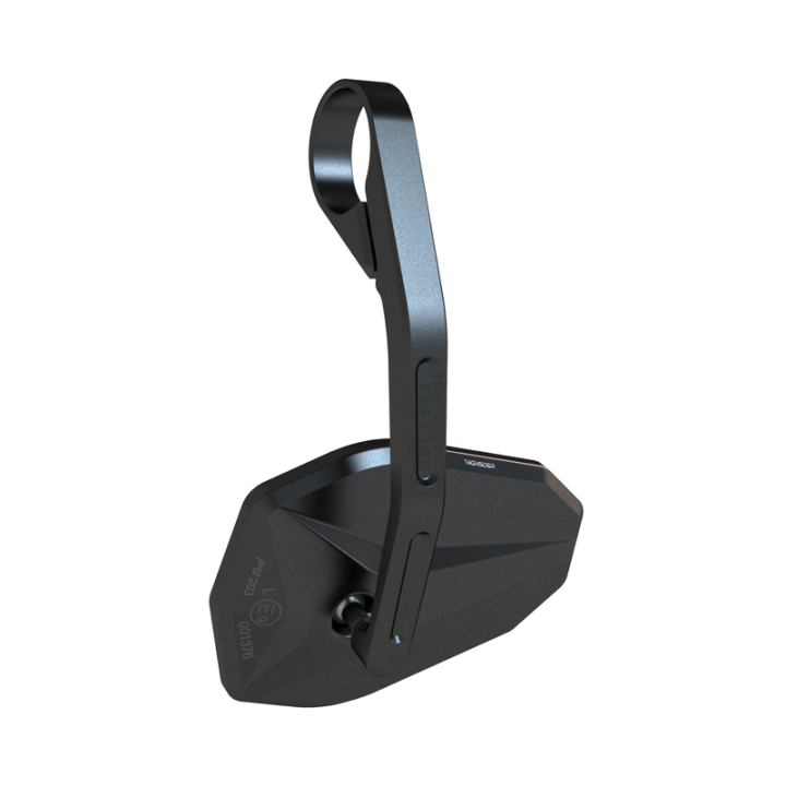 Rétroviseur d'embout de guidon HIGHSIDER pro Victory-Blast long – noir mat – à l'unité