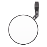 Rétroviseur d'embout de guidon HIGHSIDER pro Conero Black-Edition court – noir mat – à l'unité