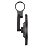 Rétroviseur d'embout de guidon HIGHSIDER pro Conero Black-Edition court – noir mat – à l'unité