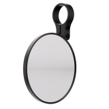 Rétroviseur d'embout de guidon HIGHSIDER pro Conero Black-Edition court – noir mat – à l'unité