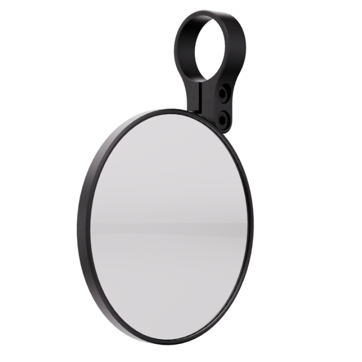 Rétroviseur d'embout de guidon HIGHSIDER pro Conero Black-Edition court – noir mat – à l'unité