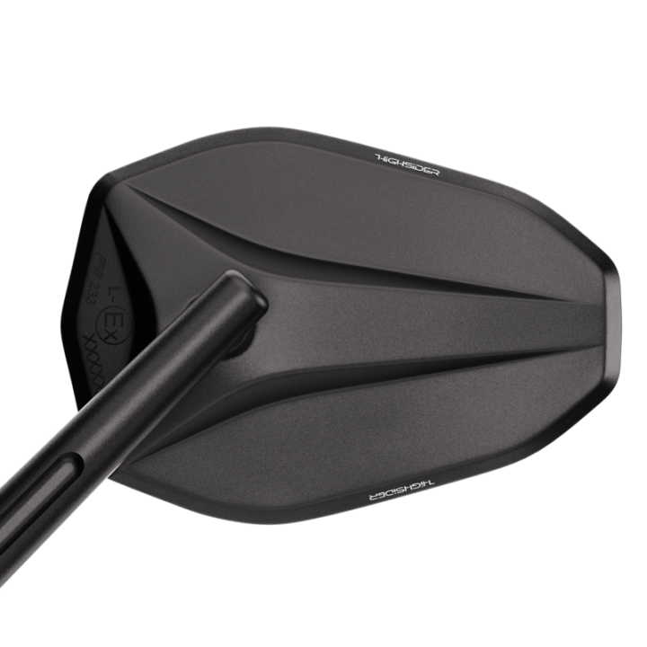 Rétroviseur de guidon HIGHSIDER pro Victory-Blast XL – noir mat – à l'unité