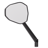 Rétroviseur de guidon HIGHSIDER pro Victory-Blast XL – noir mat – à l'unité