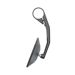 Rétroviseur d'embout de guidon HIGHSIDER pro Stealth-X6 long – noir mat – à l'unité