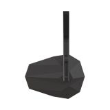 Rétroviseur d'embout de guidon HIGHSIDER pro Stealth-X6 long – noir mat – à l'unité