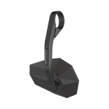Rétroviseur d'embout de guidon HIGHSIDER pro Stealth-X6 long – noir mat – à l'unité
