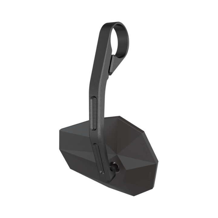 Rétroviseur d'embout de guidon HIGHSIDER pro Stealth-X6 long – noir mat – à l'unité