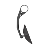 Rétroviseur d'embout de guidon HIGHSIDER pro Stealth-X6 long – noir mat – à l'unité