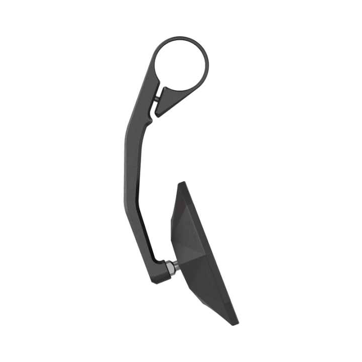 Rétroviseur d'embout de guidon HIGHSIDER pro Stealth-X6 long – noir mat – à l'unité