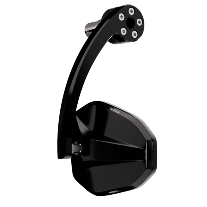 Rétroviseur d'embout de guidon HIGHSIDER pro Victory -EVO – noir – à l'unité