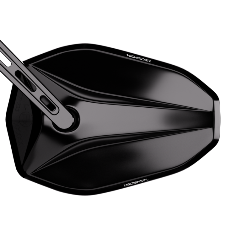 Rétroviseur d'embout de guidon HIGHSIDER pro Victory court – noir – à l'unité