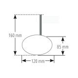 Rétroviseur d'embout de guidon HIGHSIDER pro Ferrara 2 - noir - l'unité