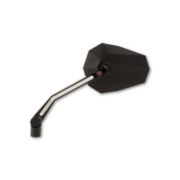 Rétroviseur de guidon HIGHSIDER pro Stealth -X4 avec clignotants et feux de position LED - noir - la paire