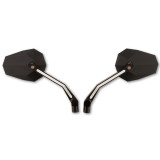 Rétroviseur de guidon HIGHSIDER pro Stealth -X4 avec clignotants et feux de position LED - noir - la paire