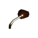 Rétroviseur de guidon HIGHSIDER pro Stealth -X4 avec clignotants et feux de position LED - noir - la paire