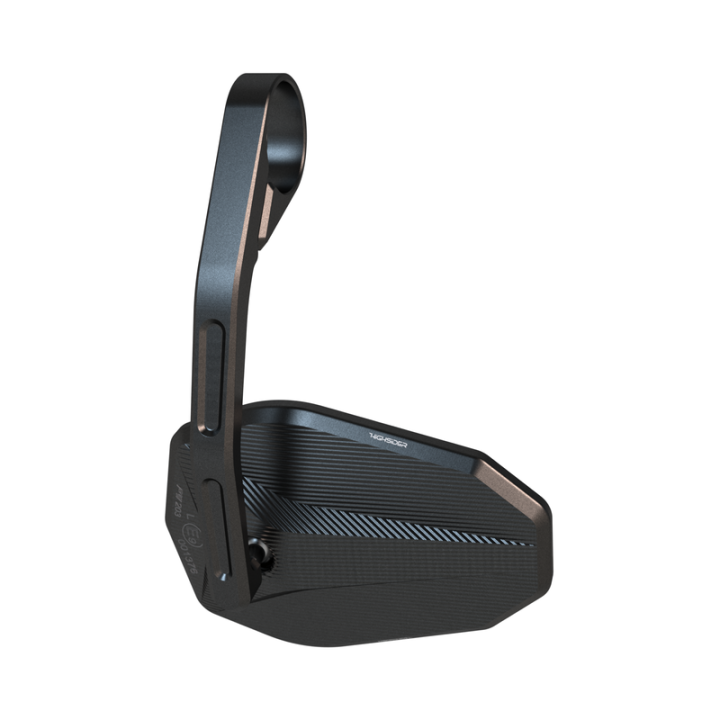 Rétroviseur d'embout de guidon HIGHSIDER pro Victory-Slim long – noir mat – à l'unité