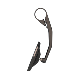 Rétroviseur d'embout de guidon HIGHSIDER pro Victory-Slim long – noir mat – à l'unité