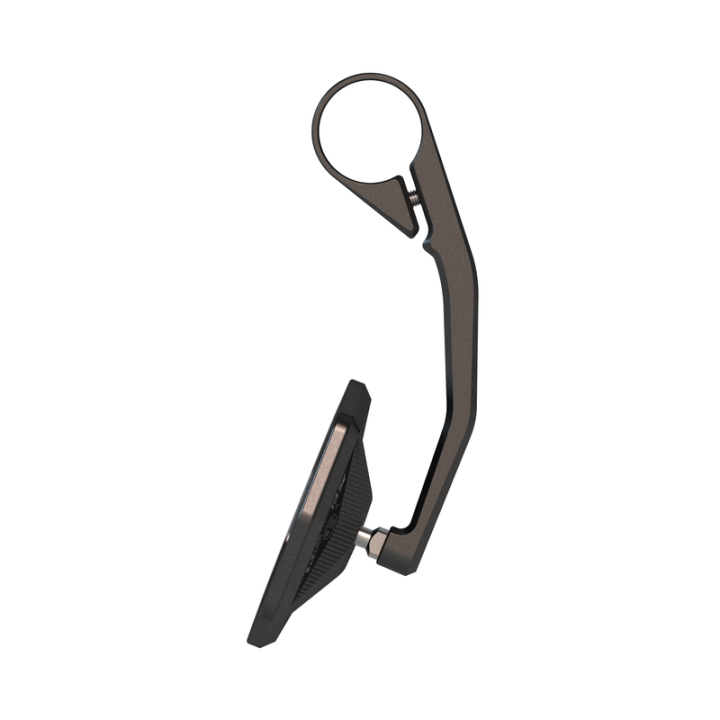 Rétroviseur d'embout de guidon HIGHSIDER pro Victory-Slim long – noir mat – à l'unité