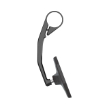 Rétroviseur d'embout de guidon HIGHSIDER smart Straight long - noir