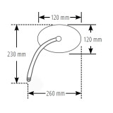 Rétroviseur de guidon HIGHSIDER smart Kawasaki - chrome