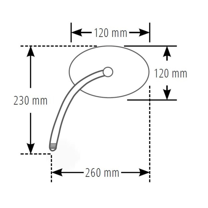 Rétroviseur de guidon HIGHSIDER smart Kawasaki - chrome