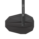 Rétroviseur d'embout de guidon HIGHSIDER smart Straight long - noir