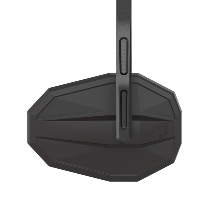 Rétroviseur d'embout de guidon HIGHSIDER smart Straight long - noir