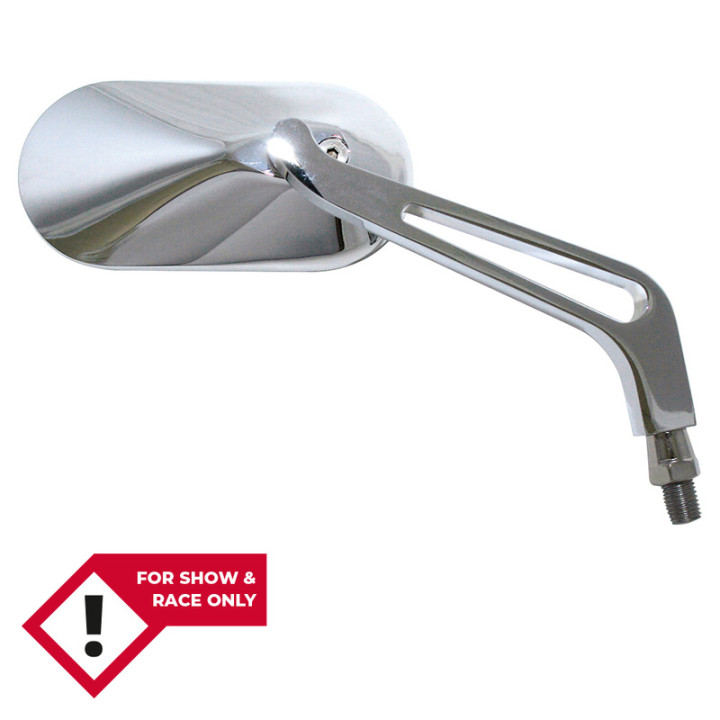 Rétroviseur de guidon HIGHSIDER smart ovale - chrome