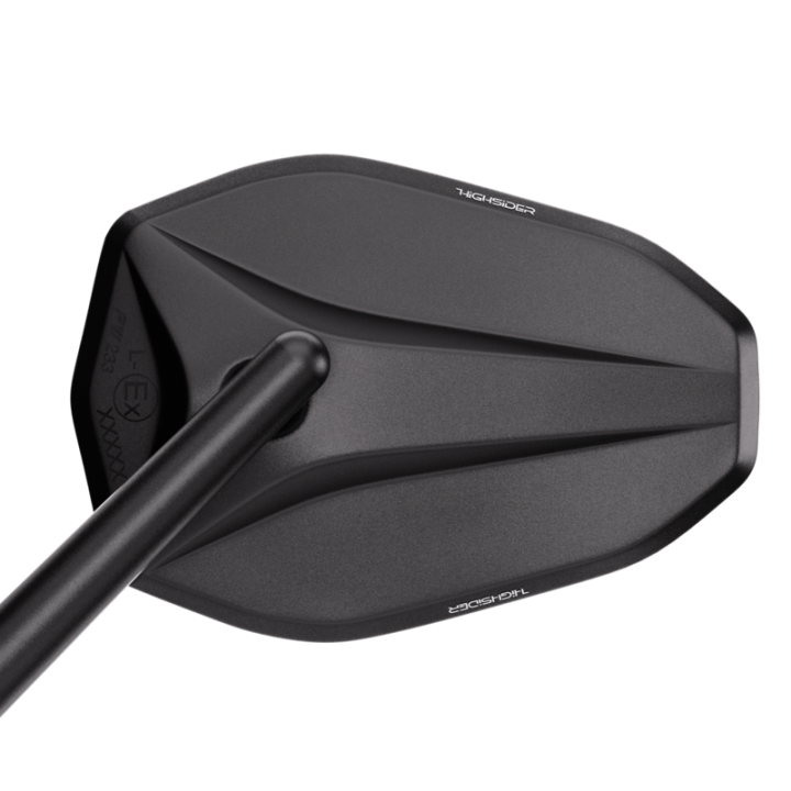 Rétroviseur de guidon HIGHSIDER pro Victory-Blast – noir mat – à l'unité