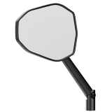 Rétroviseur de guidon HIGHSIDER pro Victory-Blast – noir mat – à l'unité
