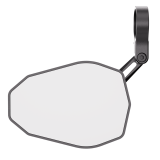 Rétroviseur d'embout de guidon HIGHSIDER pro Victory-Slim court – noir mat – à l'unité