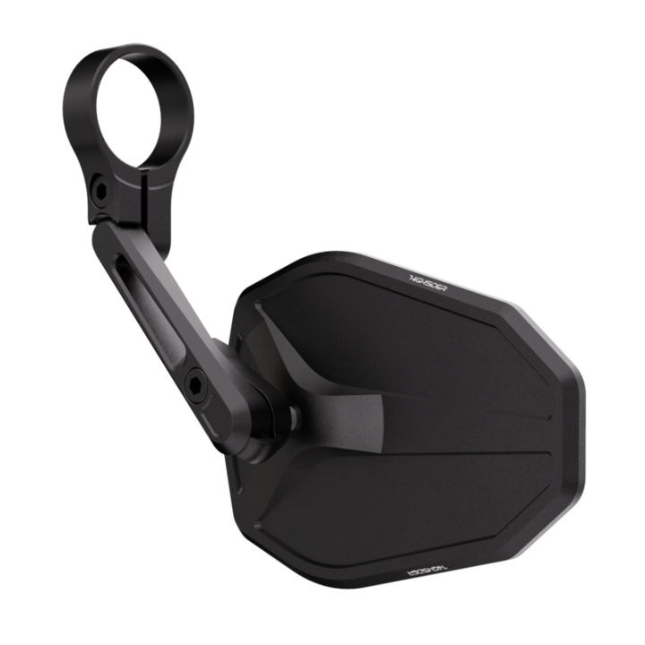 Rétroviseur d'embout de guidon HIGHSIDER pro Victory-Slim court – noir mat – à l'unité