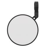 Rétroviseur d'embout de guidon HIGHSIDER pro Montana-Slim court – noir mat – à l'unité