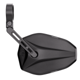 Rétroviseur d'embout de guidon HIGHSIDER pro Victory-Blast court – noir mat – à l'unité