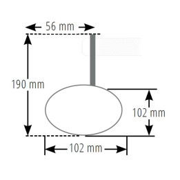 Rétroviseur d'embout de guidon HIGHSIDER pro Montana-Blast EVO – noir mat – à l'unité