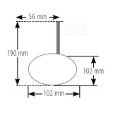 Rétroviseur d'embout de guidon HIGHSIDER pro Montana-Blast EVO – noir mat – à l'unité
