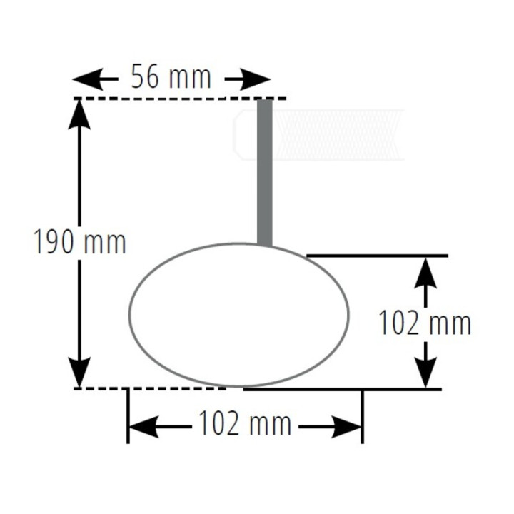 Rétroviseur d'embout de guidon HIGHSIDER pro Montana-Blast EVO – noir mat – à l'unité