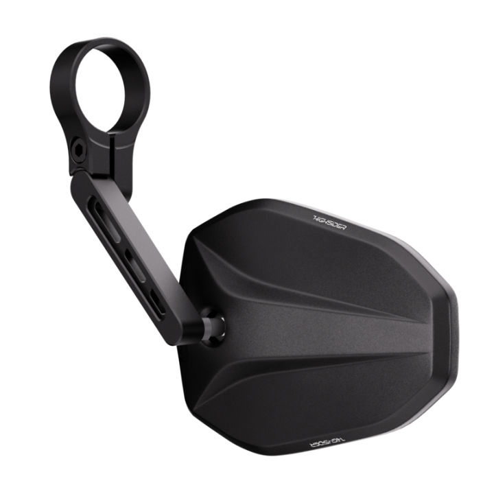 Rétroviseur d'embout de guidon HIGHSIDER pro Victory-Blast court – noir mat – à l'unité