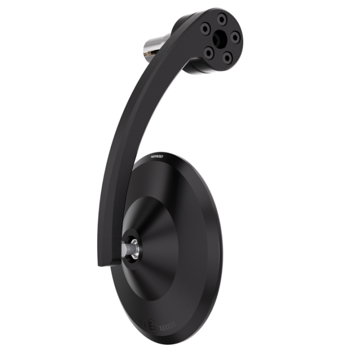 Rétroviseur d'embout de guidon HIGHSIDER pro Montana-Blast EVO – noir mat – à l'unité