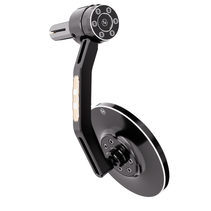 Rétroviseur d'embout de guidon HIGHSIDER pro Conero avec clignotant LED – à l'unité