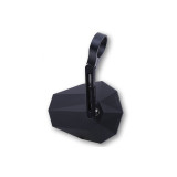 Rétroviseur d'embout de guidon HIGHSIDER pro Stealth-X5 court – noir mat – à l'unité