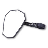 Rétroviseur d'embout de guidon HIGHSIDER pro Stealth-X5 court – noir mat – à l'unité