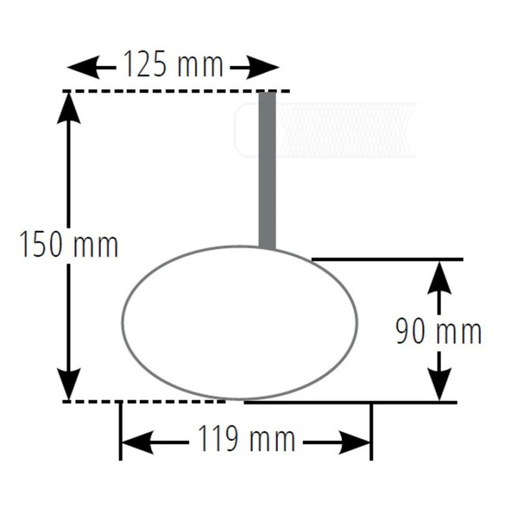 Rétroviseur d'embout de guidon HIGHSIDER pro Stealth-X5 court – noir mat – à l'unité