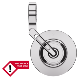 Rétroviseur d'embout de guidon HIGHSIDER pro Conero-XS court – chromé – à l'unité